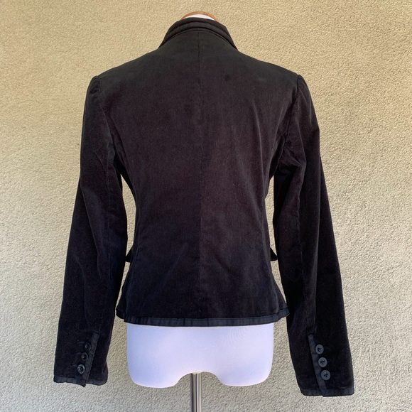 “Willi Smith” Black Corduroy Jacket Ribbon Trim - Picture 7 of 8